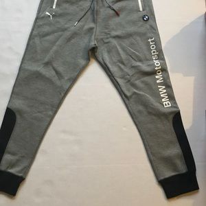 GRY & WHT- BMW FITTED SWEATPANTS & SWEATSHIRT
